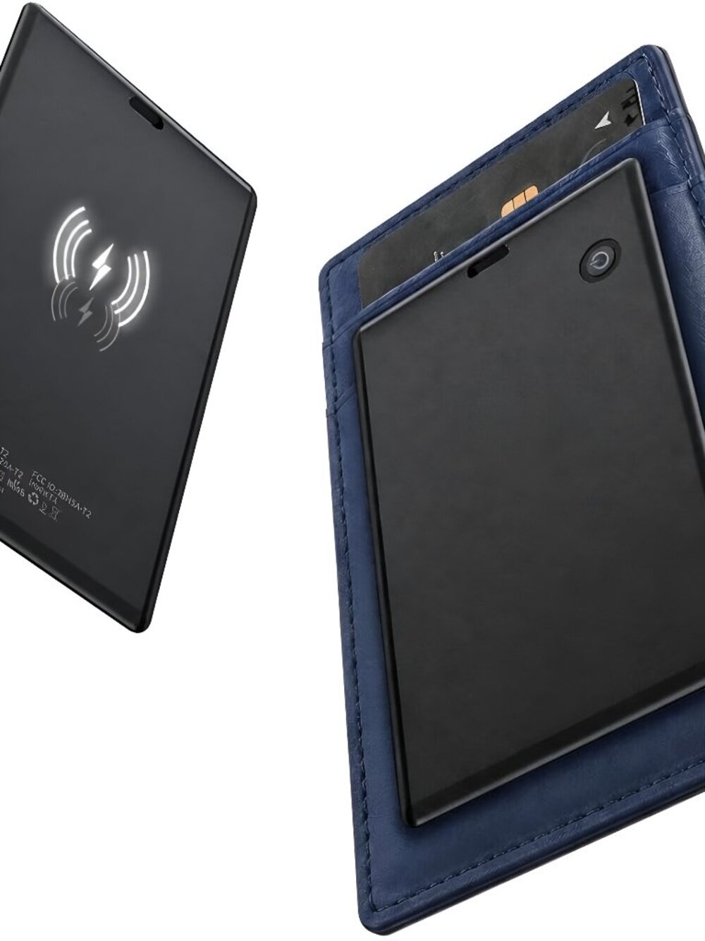 Wallet Tracker Card, Works with Apple Find My, Slim Rechargeable - D